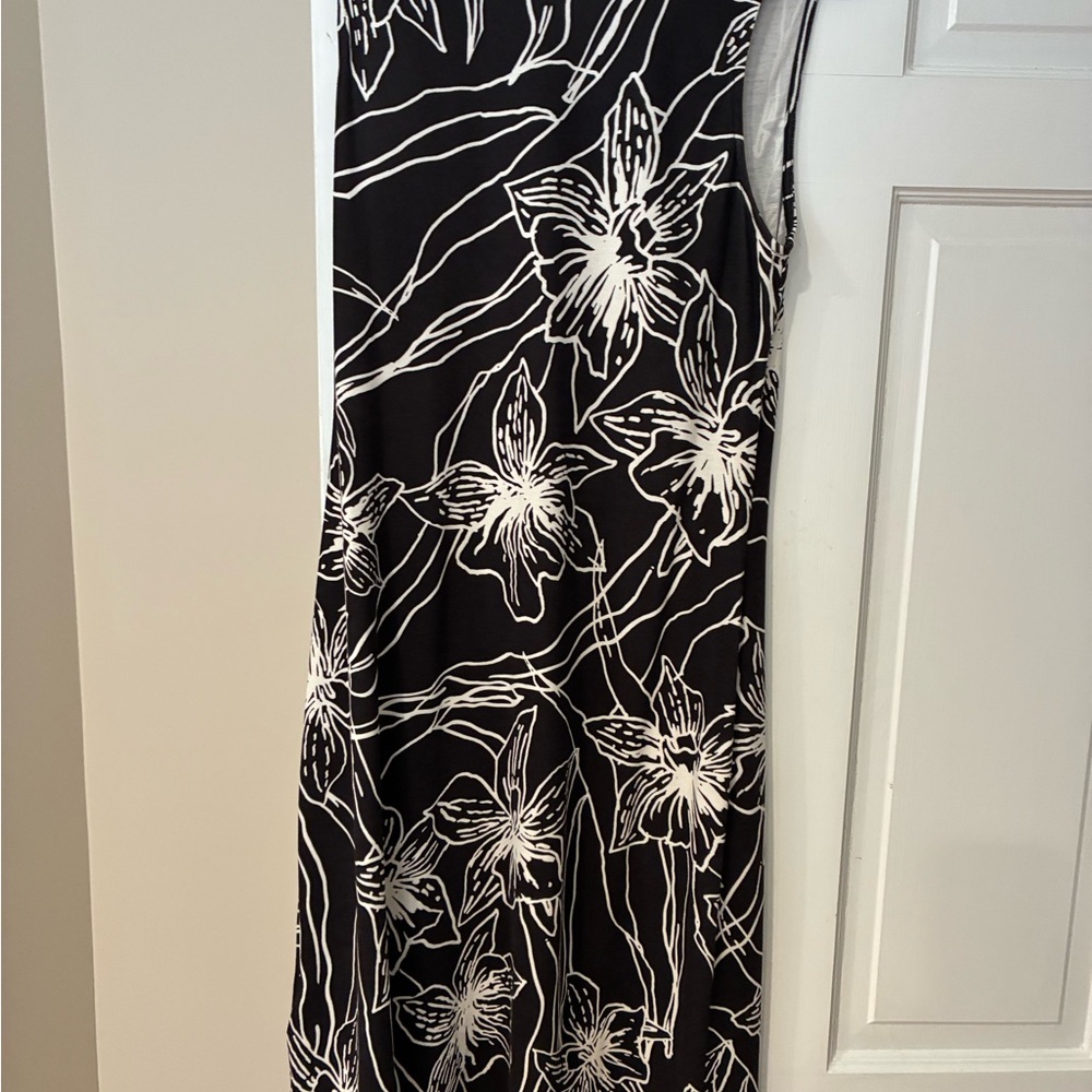 Tommy Bahama Black and White Patterned Dress